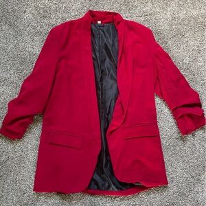 SHEIN Bright Red Blazer